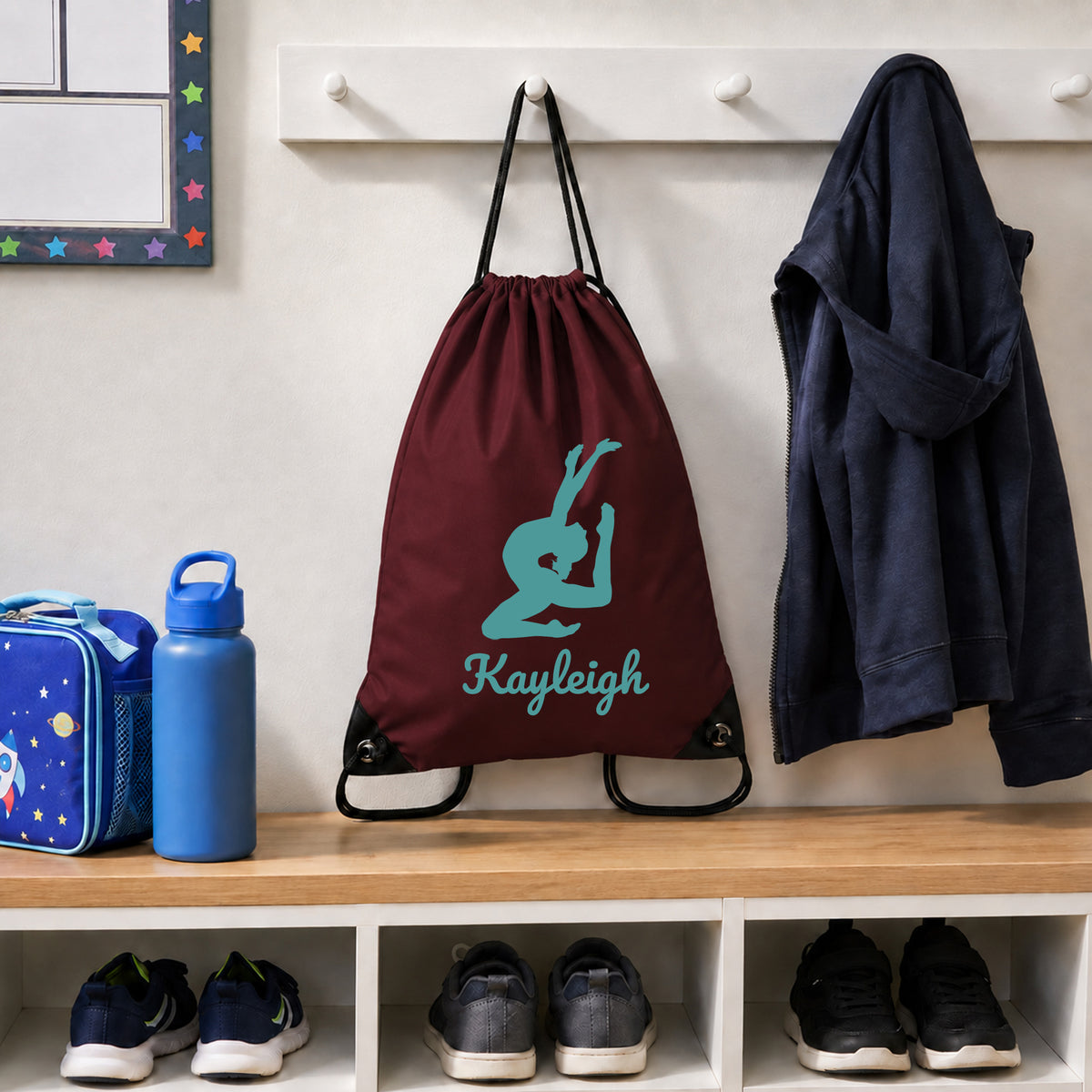Burgundy Gym Sac