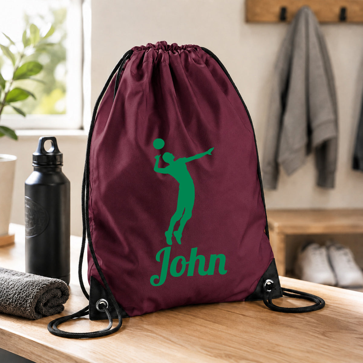 Burgundy Gym Sac