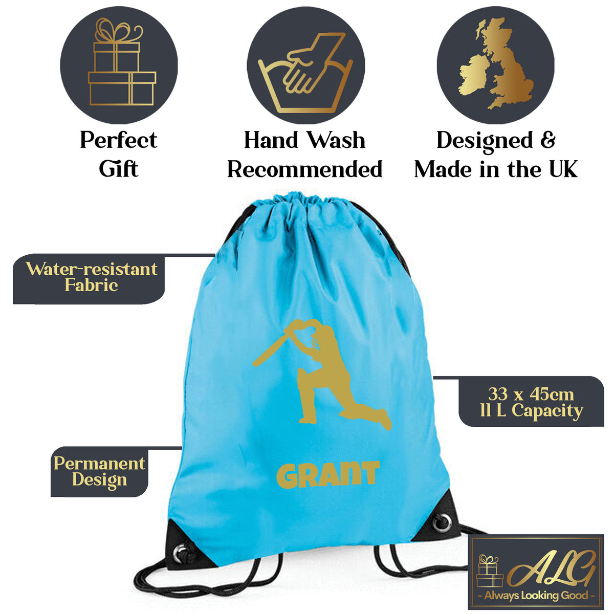 Surf Blue Gym Sac