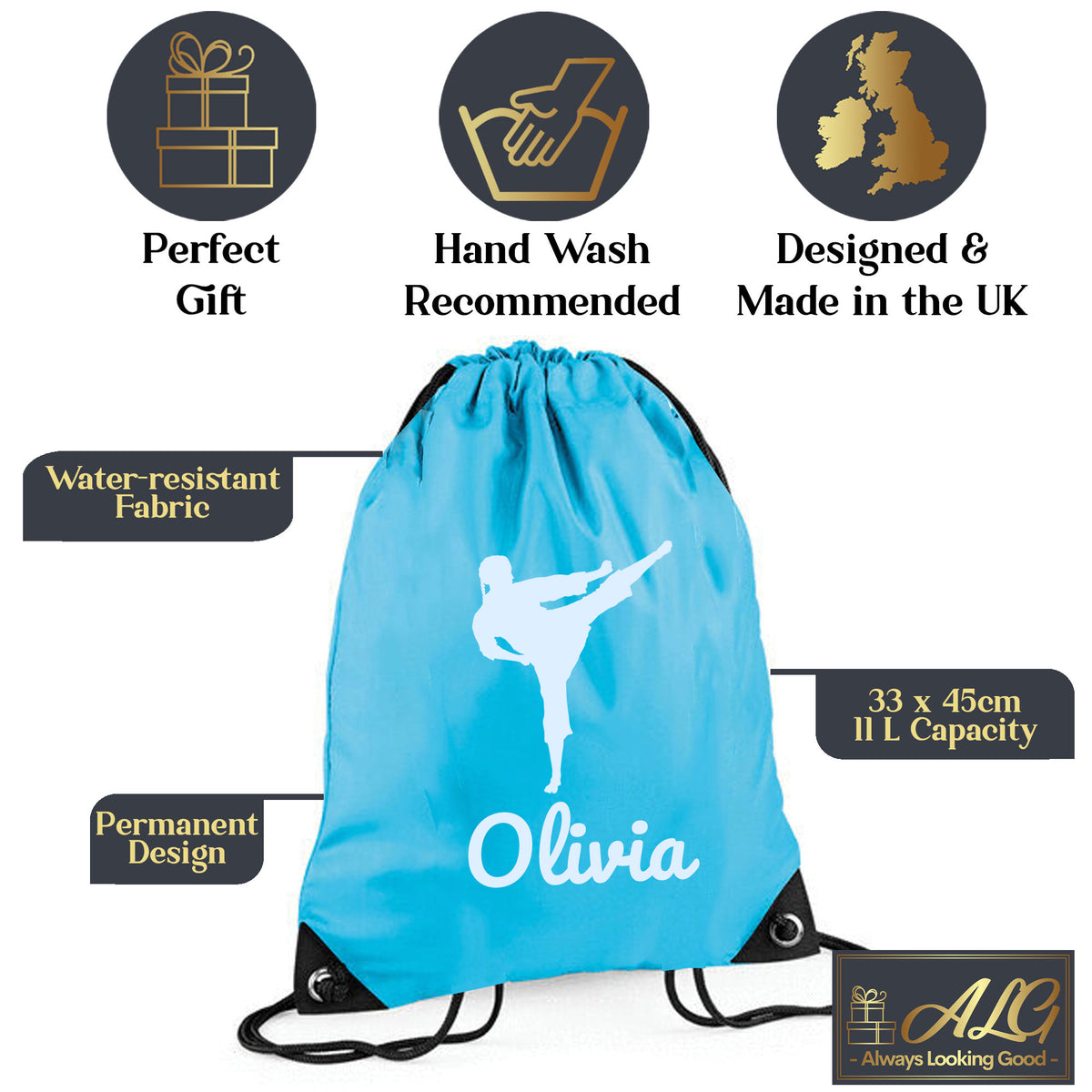 Surf Blue Gym Sac