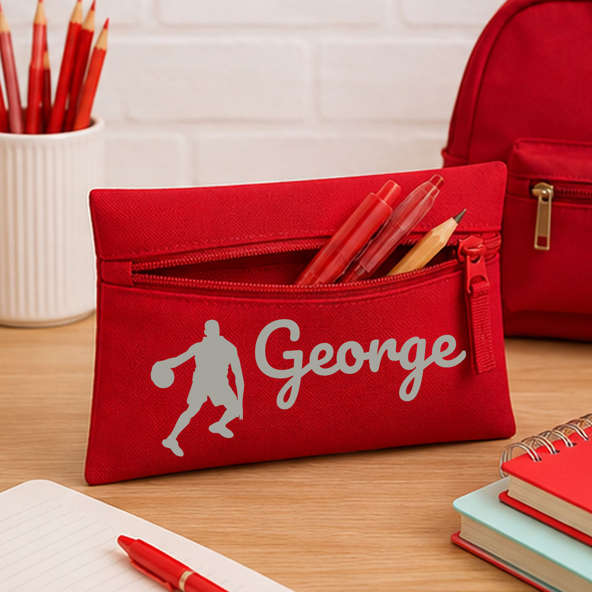 Red Pencil Case
