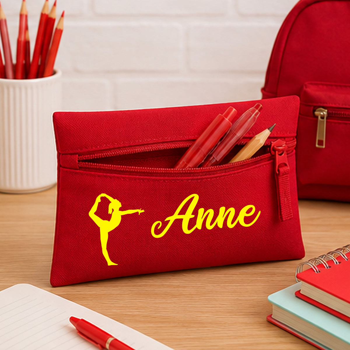 Red Pencil Case