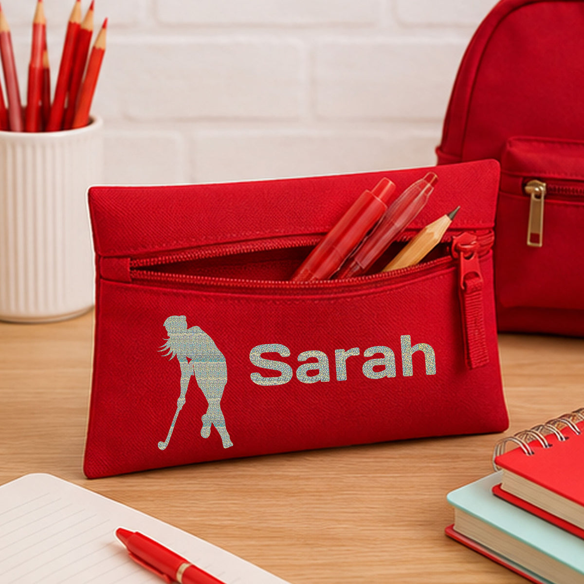 Red Pencil Case