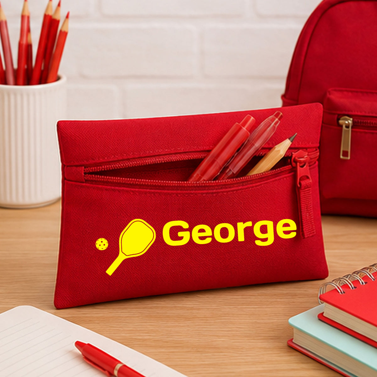 Red Pencil Case