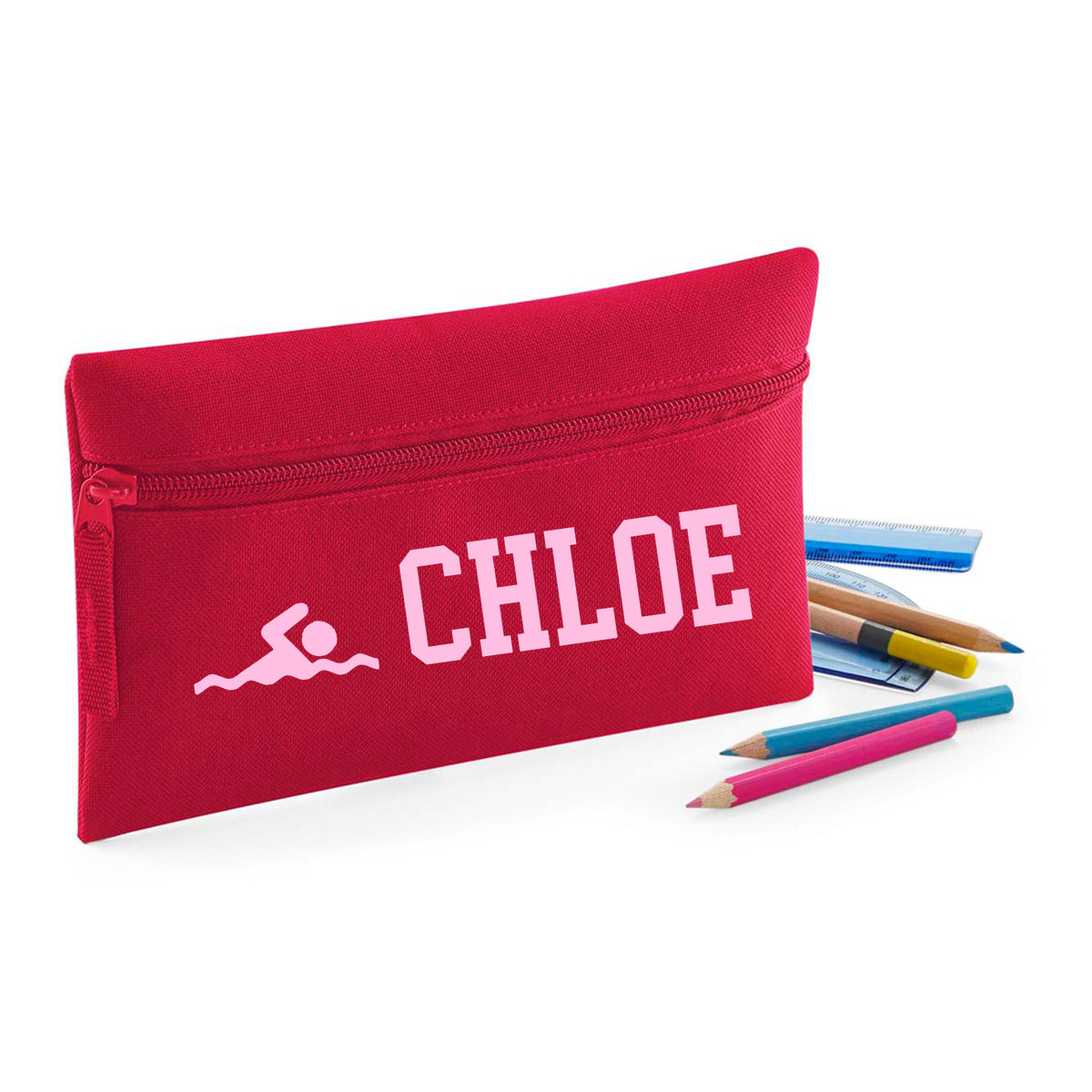 Red Pencil Case