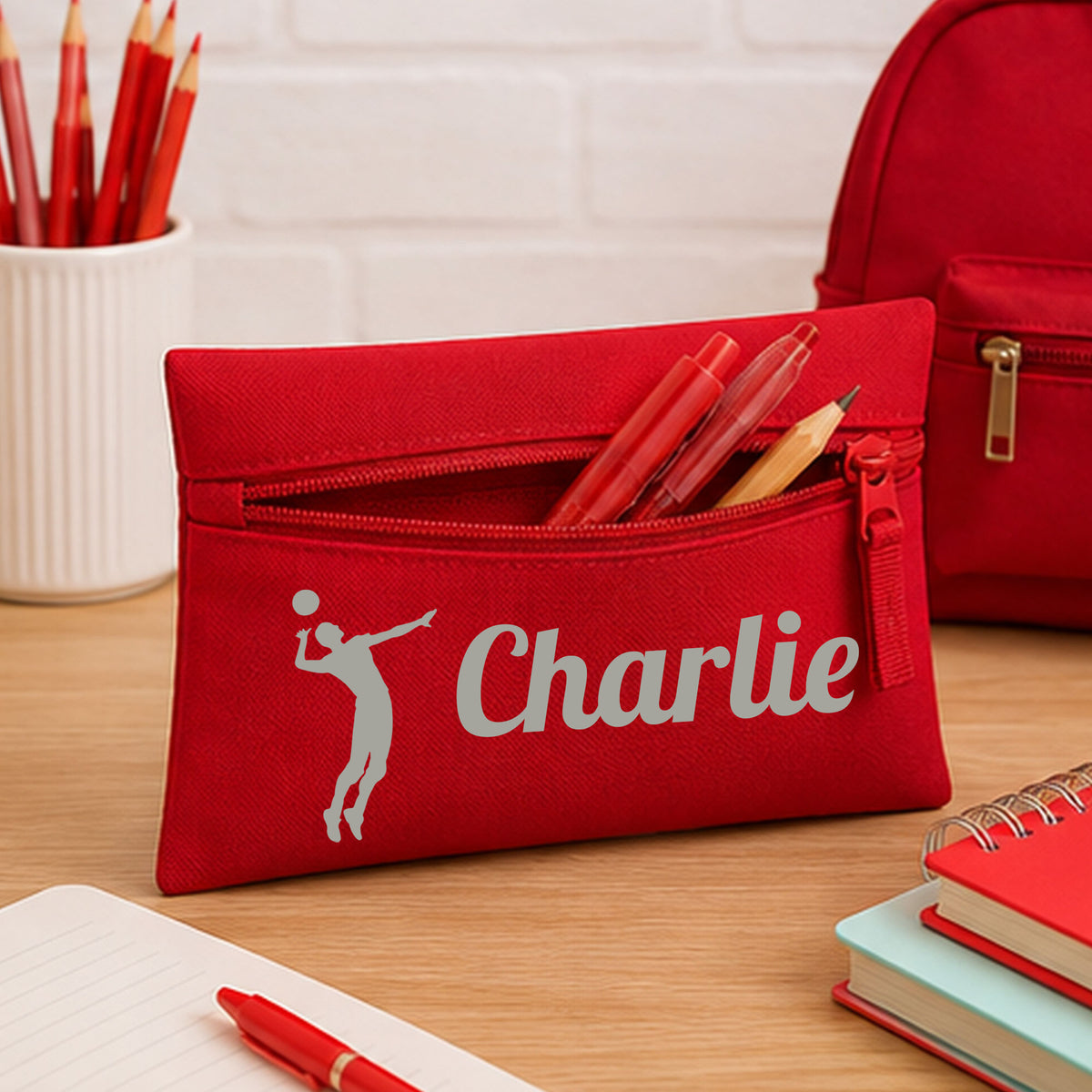 Red Pencil Case