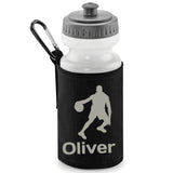 Black Water Bottle & Holder