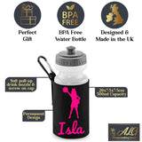 Black Water Bottle & Holder