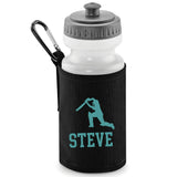 Black Water Bottle & Holder