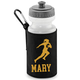 Black Water Bottle & Holder