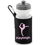 Black Water Bottle & Holder