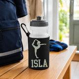 Black Water Bottle & Holder