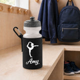 Black Water Bottle & Holder