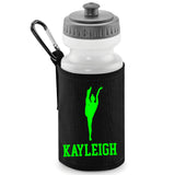 Black Water Bottle & Holder
