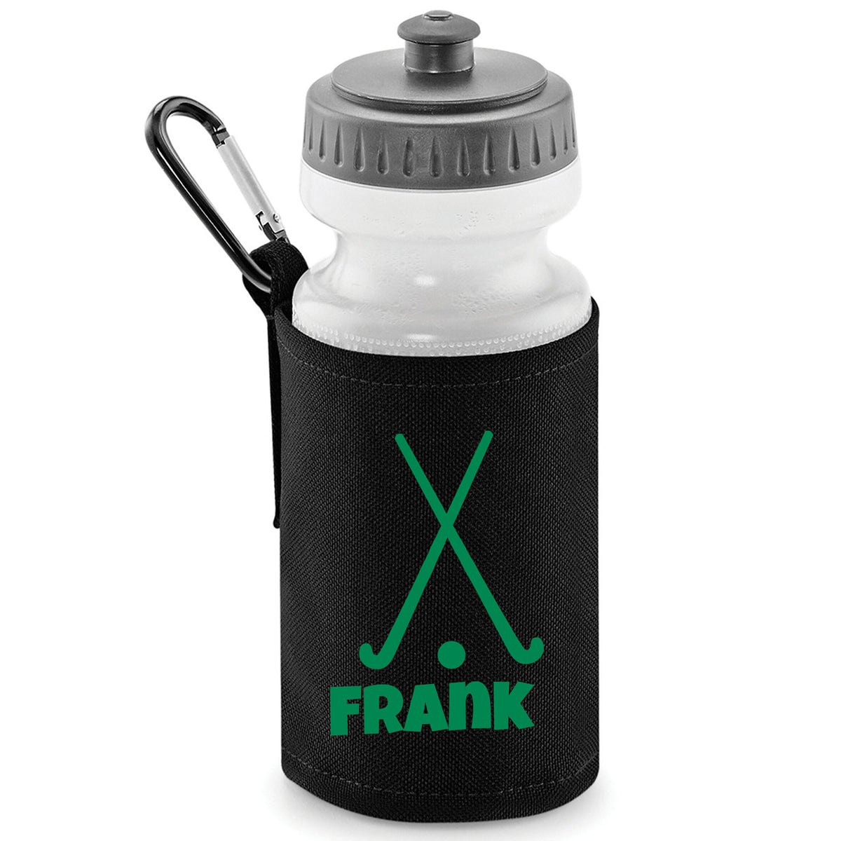 Black Water Bottle & Holder