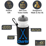 Black Water Bottle & Holder