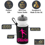 Black Water Bottle & Holder