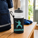 Black Water Bottle & Holder