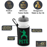 Black Water Bottle & Holder