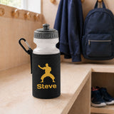 Black Water Bottle & Holder