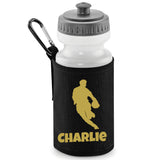 Black Water Bottle & Holder