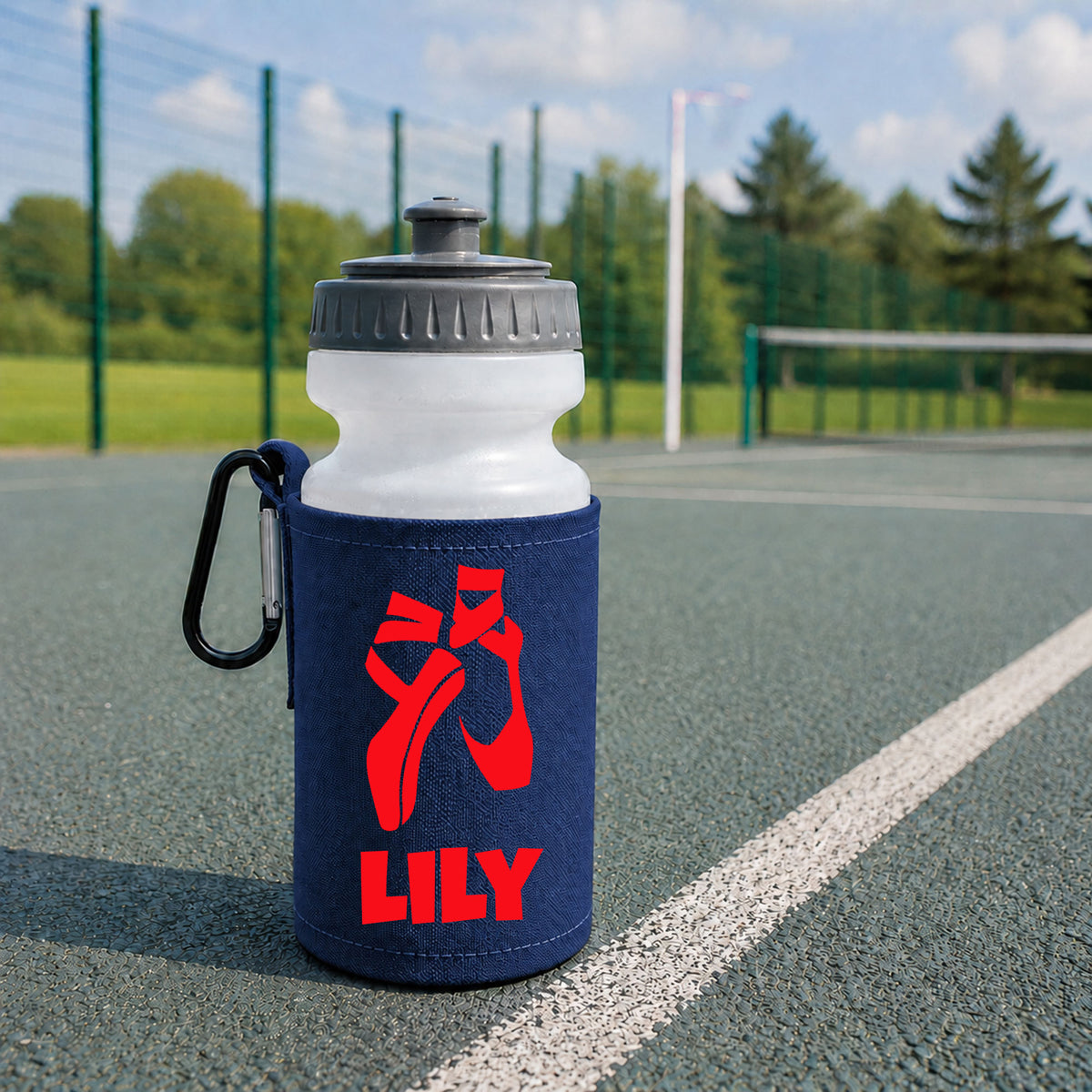 Navy Water Bottle & Holder
