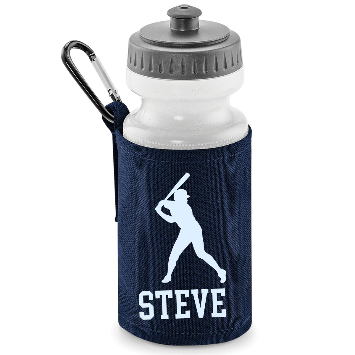 Navy Water Bottle & Holder