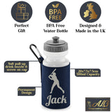 Navy Water Bottle & Holder