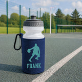 Navy Water Bottle & Holder