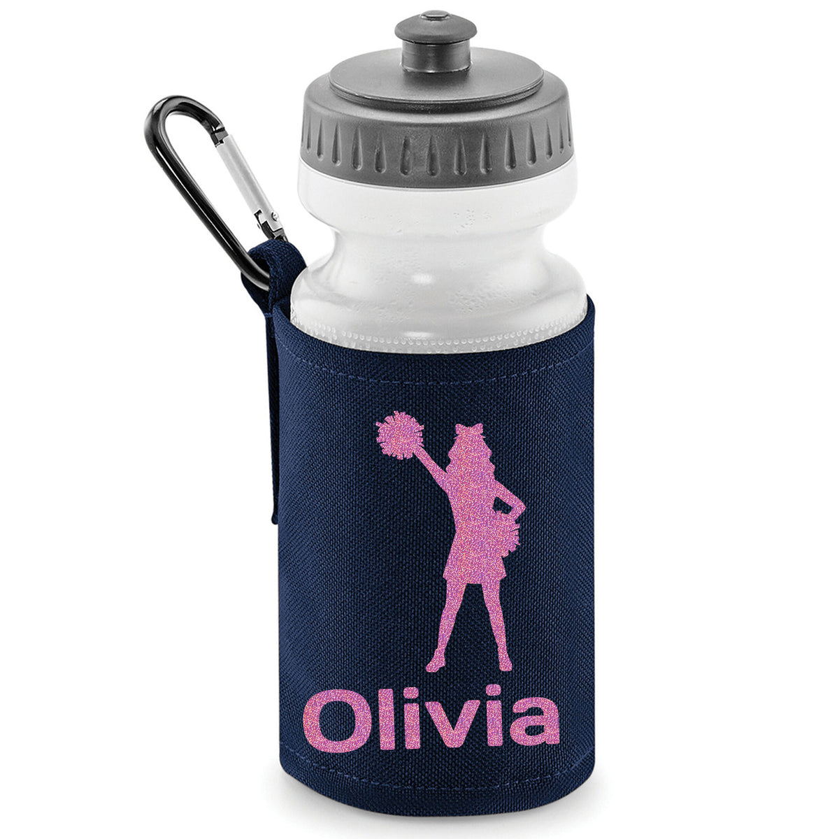 Navy Water Bottle & Holder