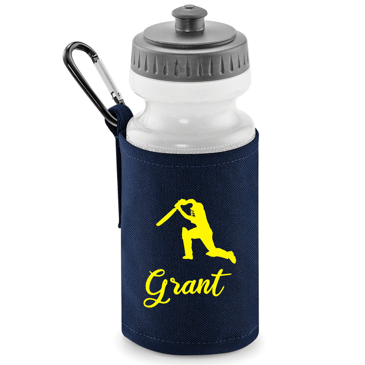 Navy Water Bottle & Holder