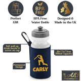 Navy Water Bottle & Holder