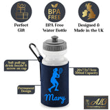 Navy Water Bottle & Holder
