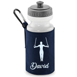 Navy Water Bottle & Holder