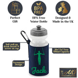 Navy Water Bottle & Holder
