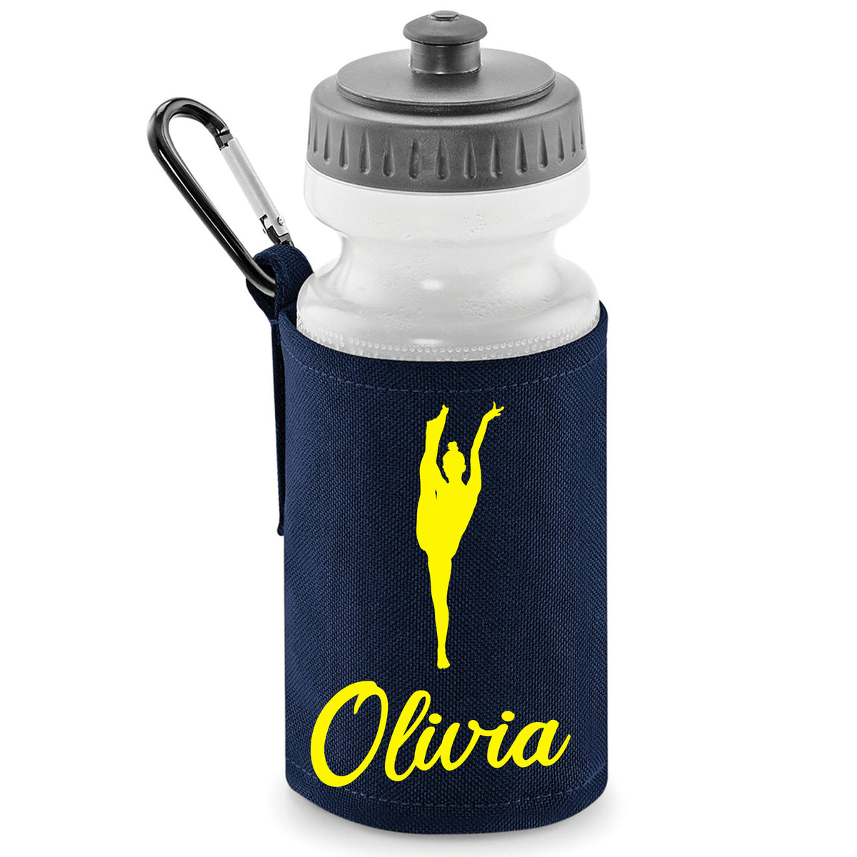 Navy Water Bottle & Holder