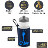 Navy Water Bottle & Holder