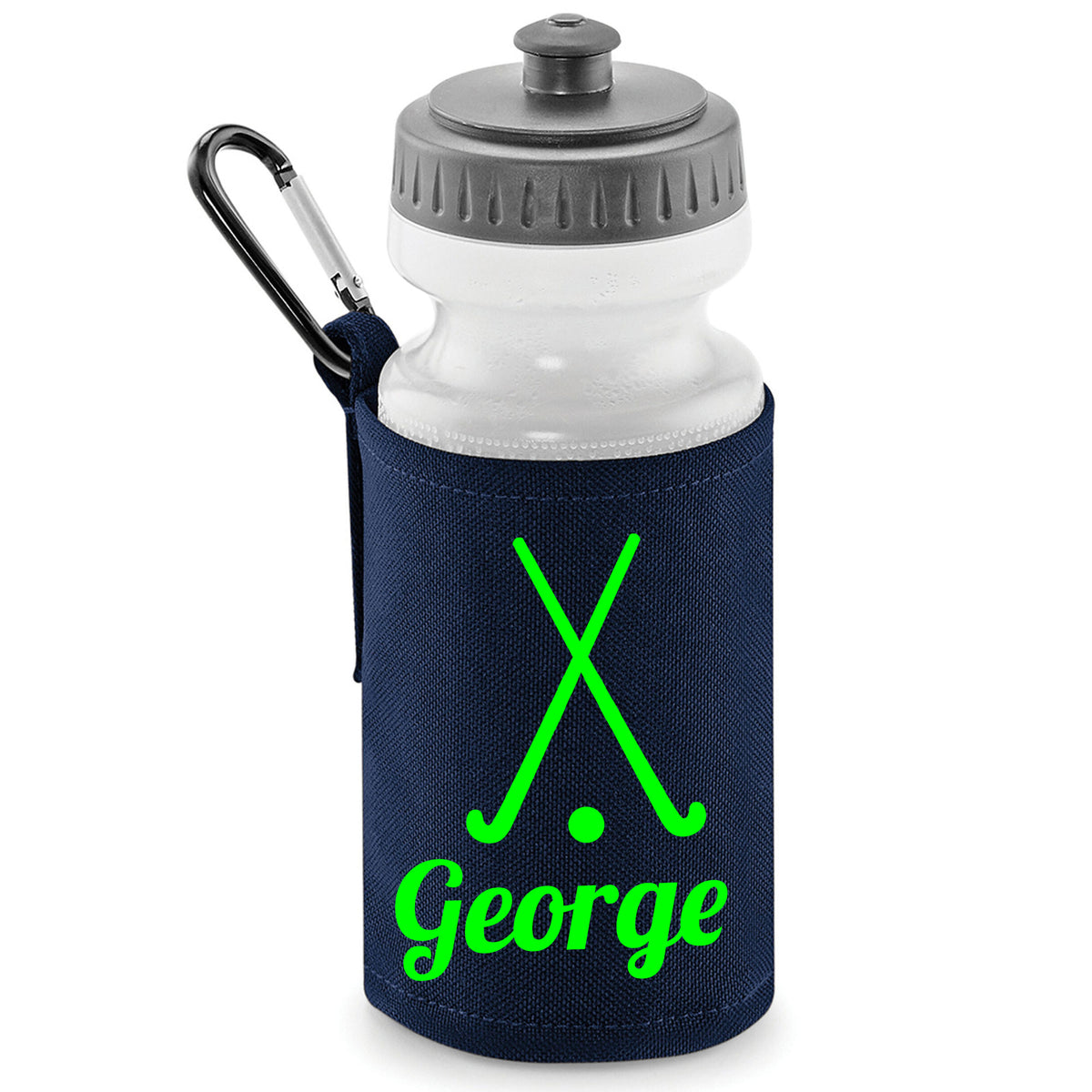 Navy Water Bottle & Holder