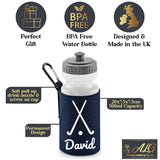Navy Water Bottle & Holder