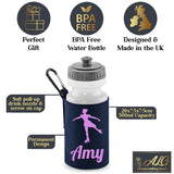 Navy Water Bottle & Holder