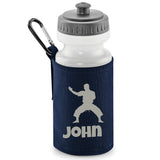 Navy Water Bottle & Holder