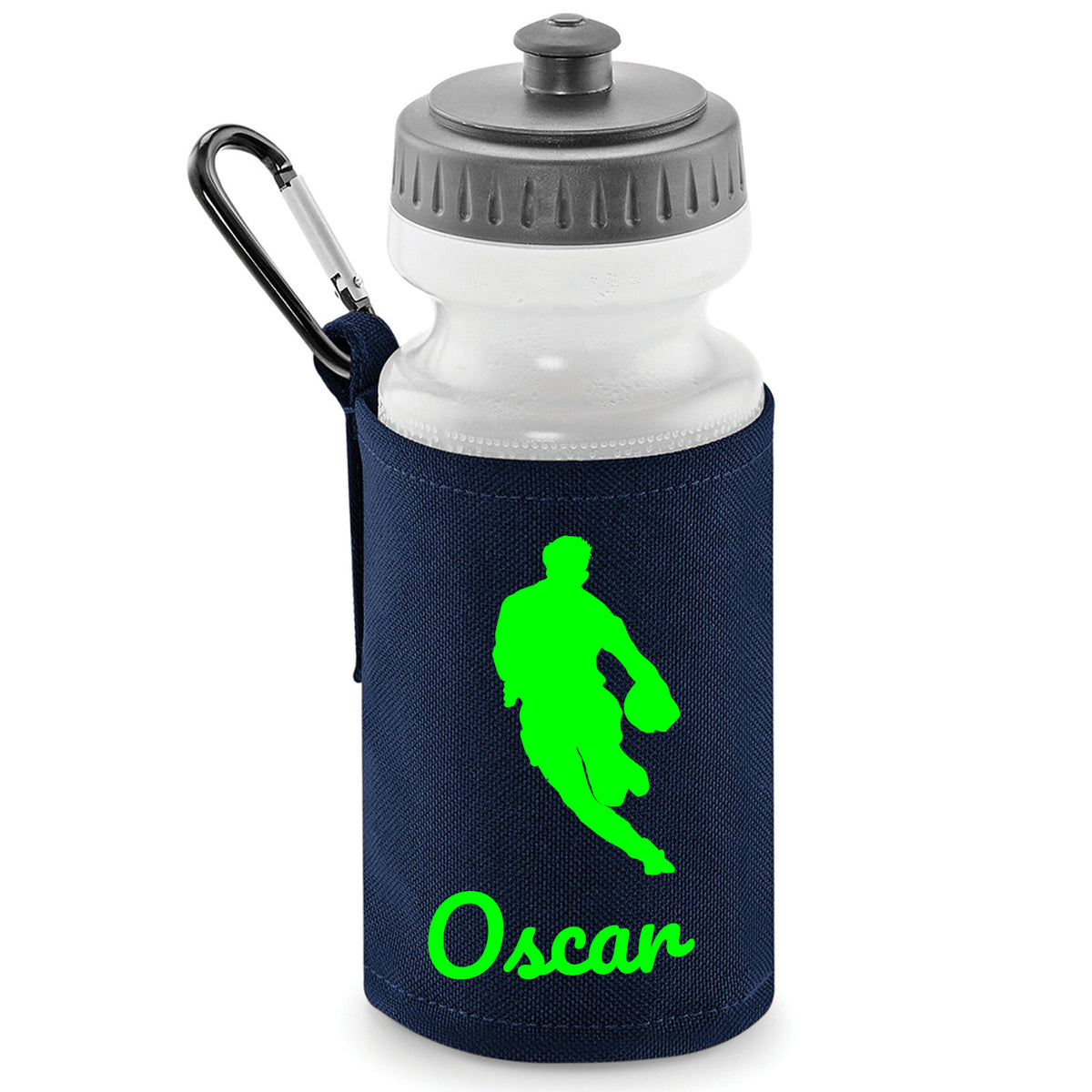 Navy Water Bottle & Holder
