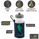 Navy Water Bottle & Holder