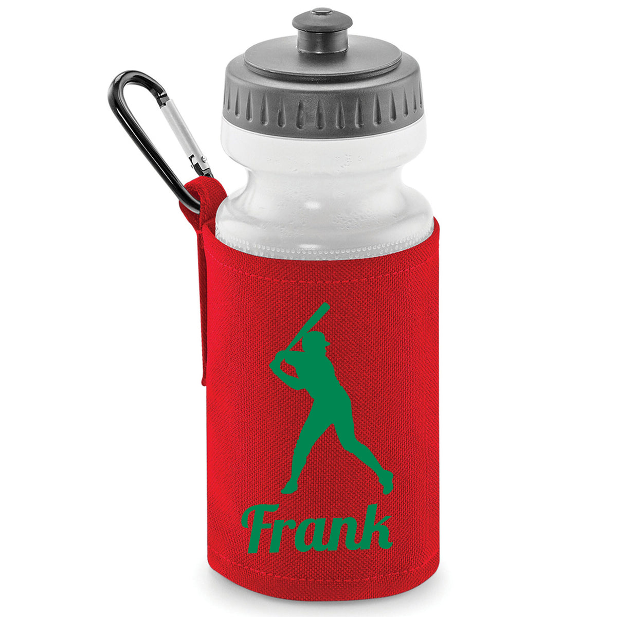 Red Water Bottle & Holder