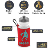 Red Water Bottle & Holder