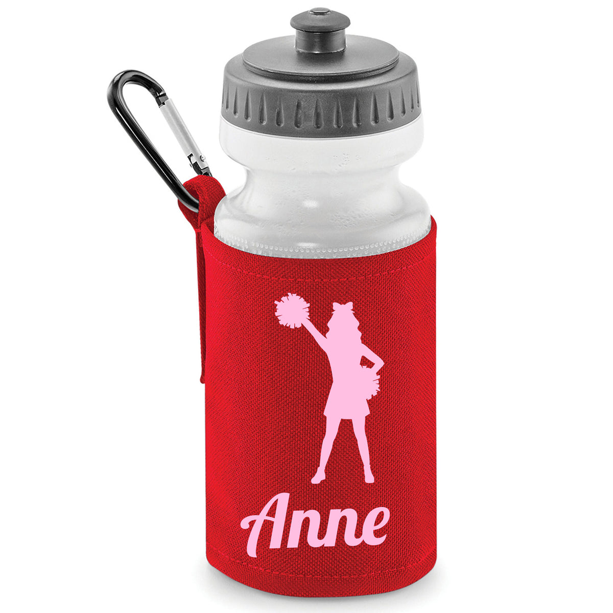Red Water Bottle & Holder