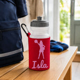 Red Water Bottle & Holder