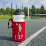 Red Water Bottle & Holder