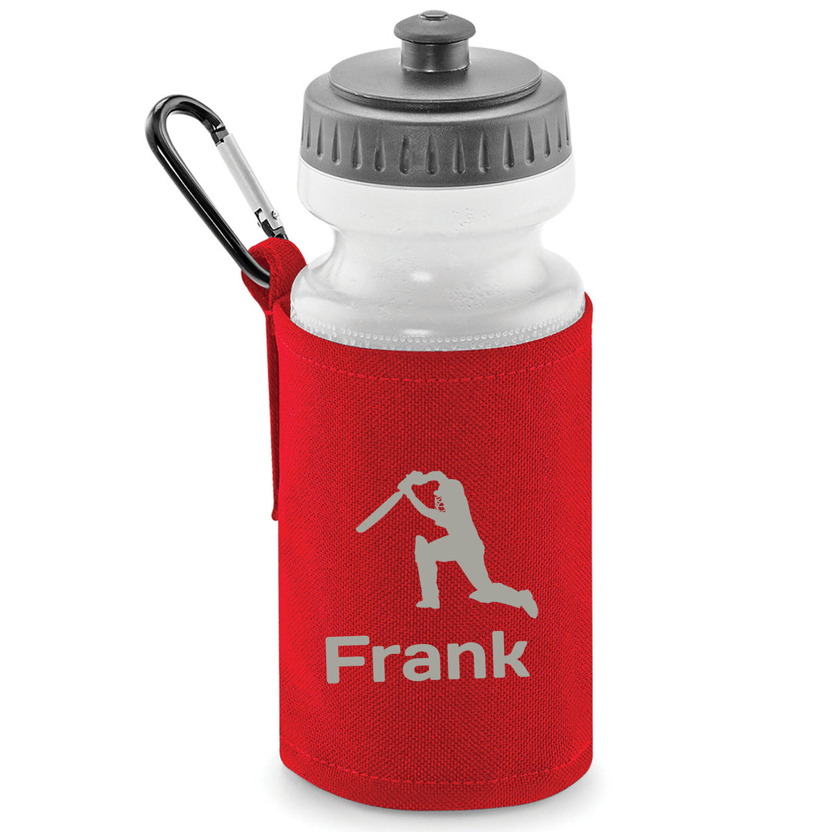 Red Water Bottle & Holder