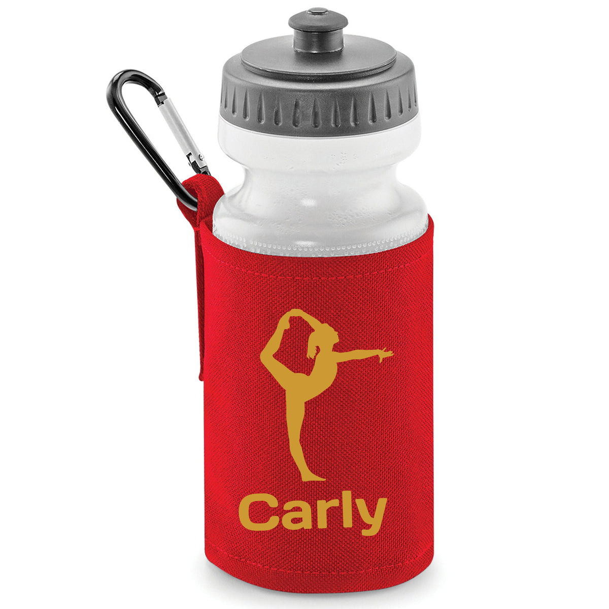 Red Water Bottle & Holder